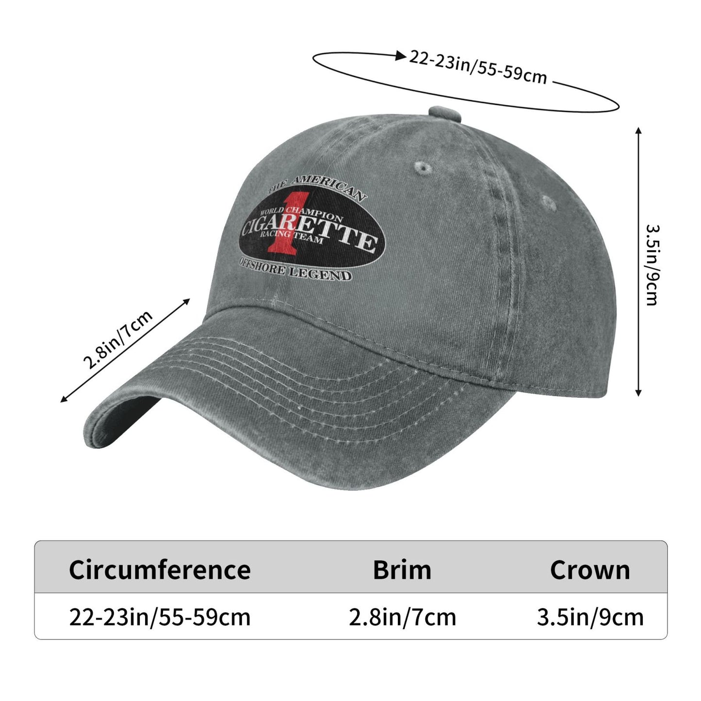 Cigarette Racing Printed unisex baseball cap adjustable cap outdoor sun hats trucker hat