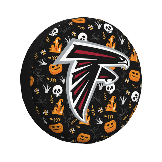 Atlanta Falcons Print Pumpkin Castle Small Printed Car Tire Cover Tire Dust Cover