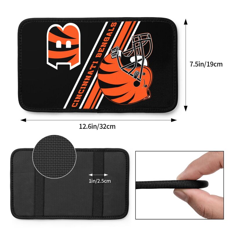 Cincinnati Bengals Print armrest protective cover car armrest box cushion