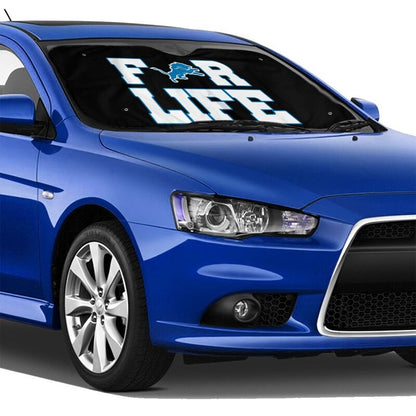 Detroit Lions Printed car windshield sunshade (multi size)  front windshield sunshade