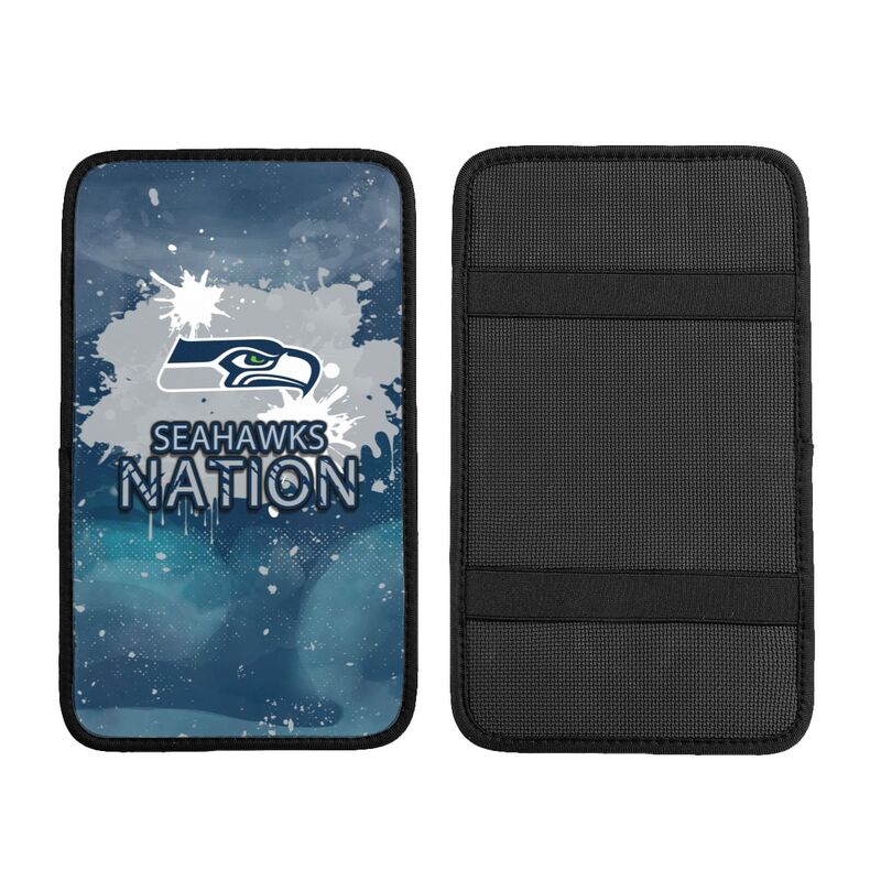 Seattle Seahawks print car center console armrest pad Car armrest box protective cover