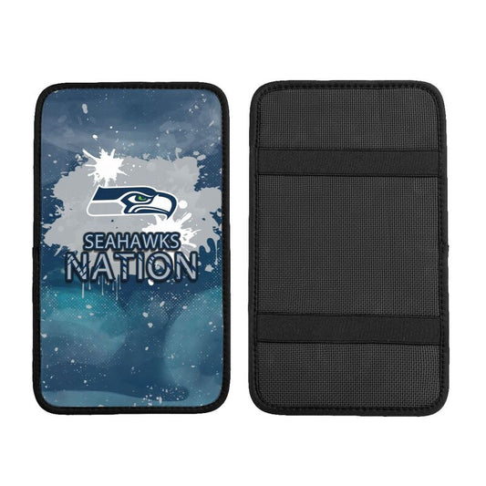 Seattle Seahawks print car center console armrest pad Car armrest box protective cover