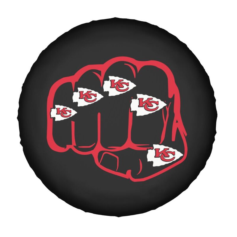 Kansas City Chiefs Print tire protection cover car spare tire dust protection covers