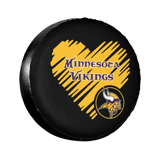 Minnesota Vikings Printed car spare tire dust protection cover tire protection cover
