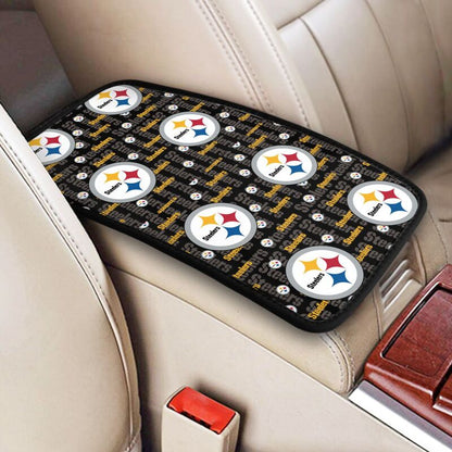 Car armrest box pad Pittsburgh Steelers Printed central armrest box elbow pad