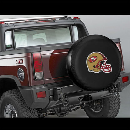 San Francisco 49ers 2 Car tire protective cover waterproof and dustproof tire cover