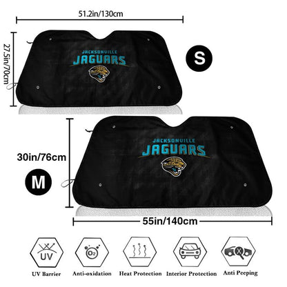 Jacksonville Jaguars Print Car windshield sunshades suitable for front Car windshield sunshades