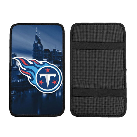 Car armrest box pad Tennessee Titans8 Printed central armrest box pad anti slip pad