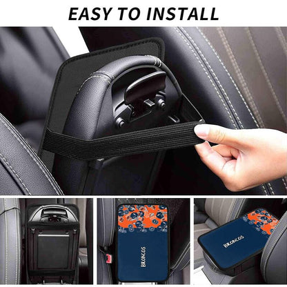 Denver Broncos print Car center console armrest pad car armrest protective cover