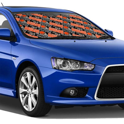 Cleveland Browns Printed suitable for front Car windshield sunshades Car windshield sunshades
