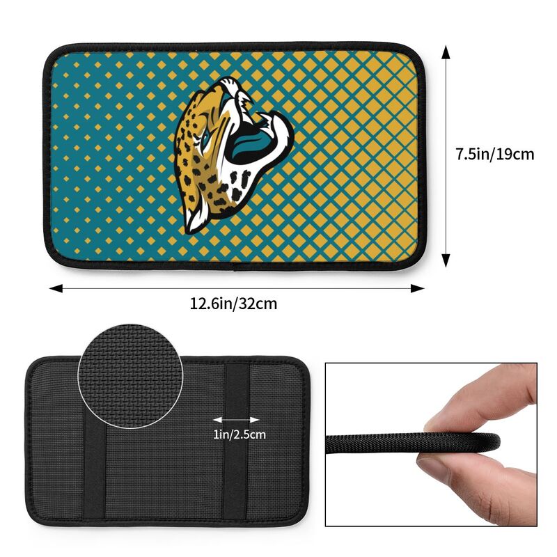 Jacksonville Jaguars Car handrail box cushion Personalized printed car armrest cover