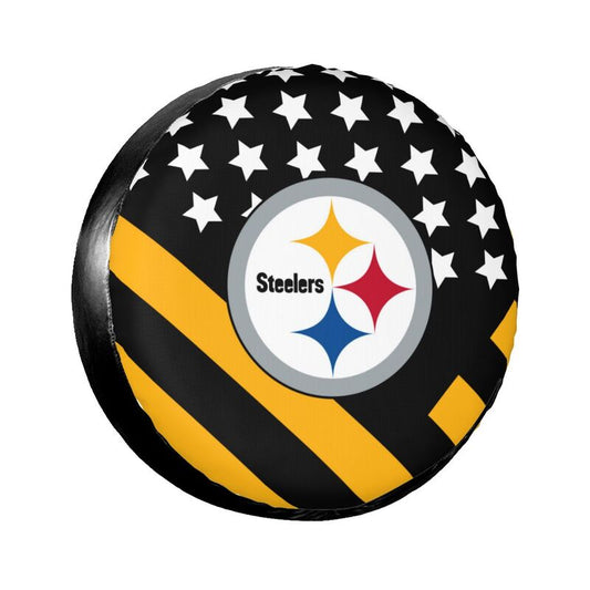 Pittsburgh Steelers 4 car dustproof sunscreen tyre protective cover Tyre protective cover