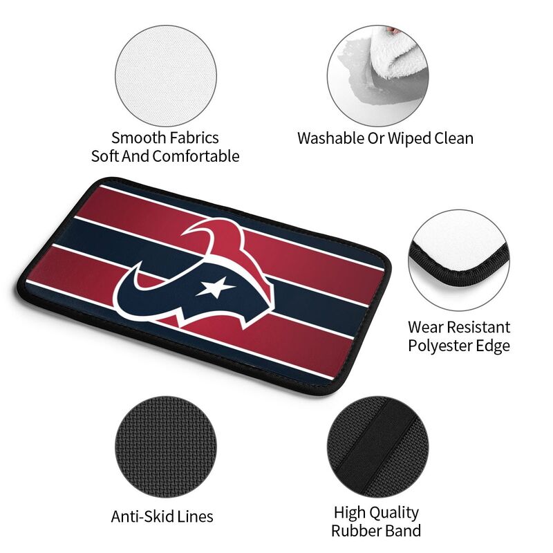 Houston Texans2 Printed car armrest box pad anti-abrasion pad