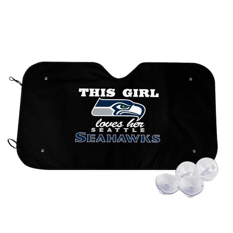 Seattle Seahawks Printing multi size car front windshield sunshade car windshield sunshade