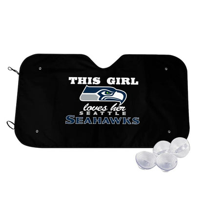 Seattle Seahawks Printing multi size car front windshield sunshade car windshield sunshade