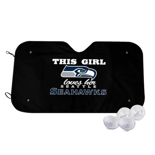 Seattle Seahawks Printing multi size car front windshield sunshade car windshield sunshade