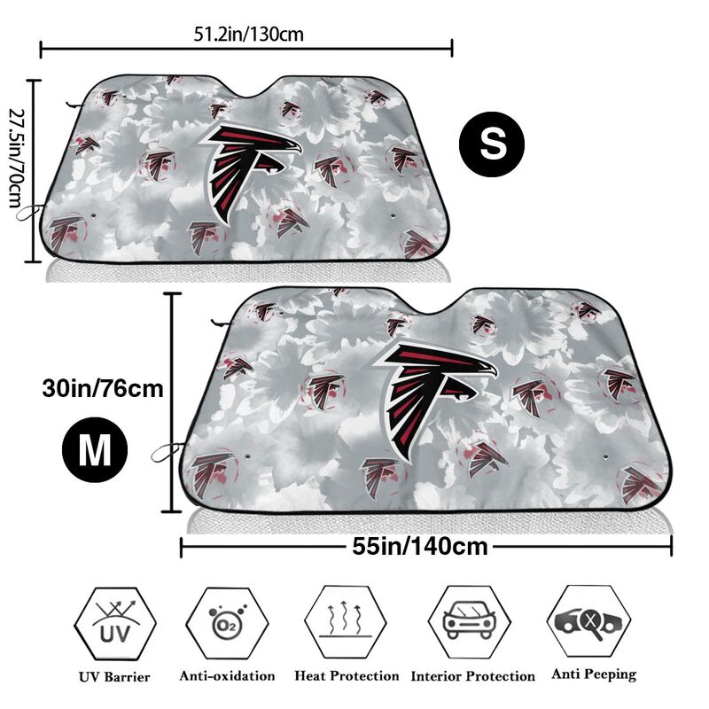 Atlanta Falcons Printed multi size car front windshield sunshade car windshield sunshade