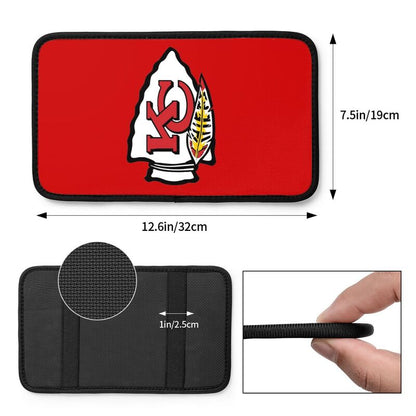 Car armrest box pad Kansas City Chiefs Printed center armrest box pad protective pad
