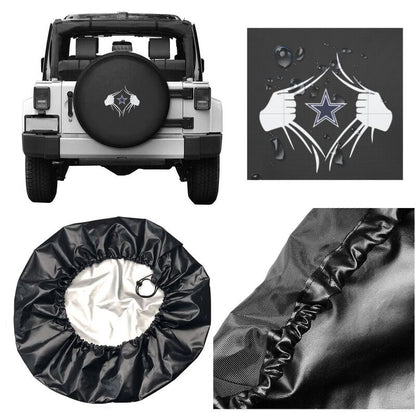 Dallas Cowboys 2 Print tire protection covers car sunscreen tire protection covers