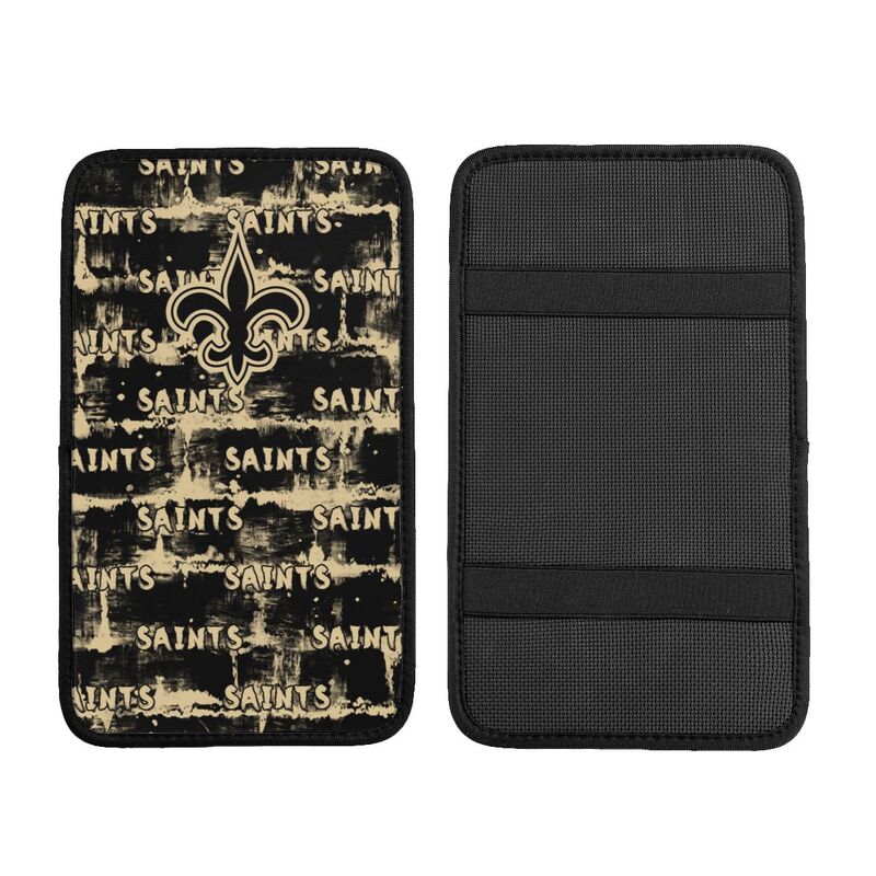 New Orleans Saints print Car armrest box protective cover car center console armrest pad