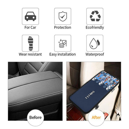 Tennessee Titans print Car center console armrest pad car armrest protective cover