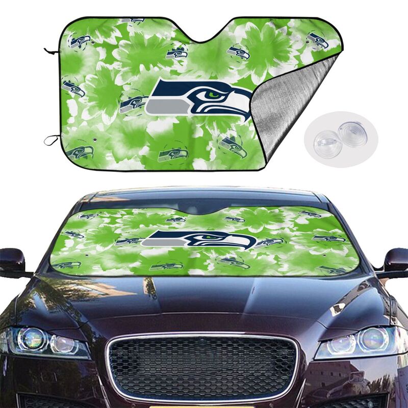 Seattle Seahawks Printed multi size car front windshield sunshade car windshield sunshade
