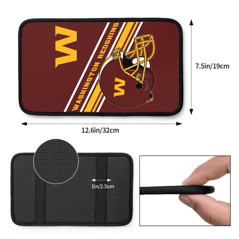 Washington Redskins Print armrest protective cover car armrest box cushion