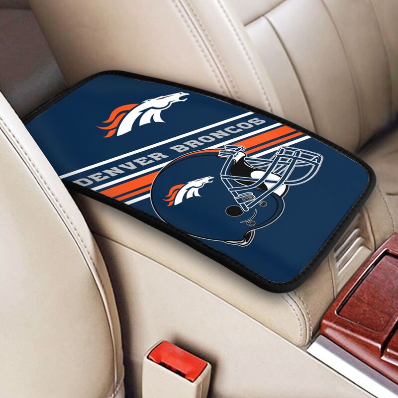 Denver Broncos Print armrest protective cover car armrest box cushion