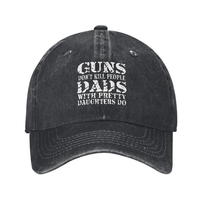 Guns Don’t Kill People Printed unisex baseball cap adjustable cap outdoor sun hats trucker hat