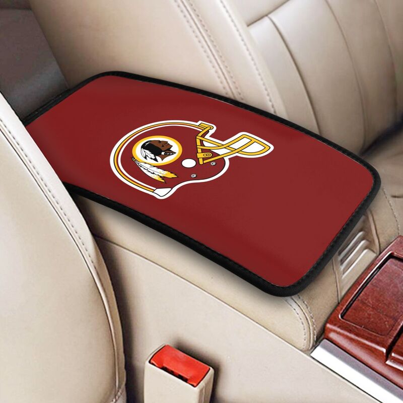 Car armrest box pad Washington Commanders 3 Printed central armrest box pad protective pad