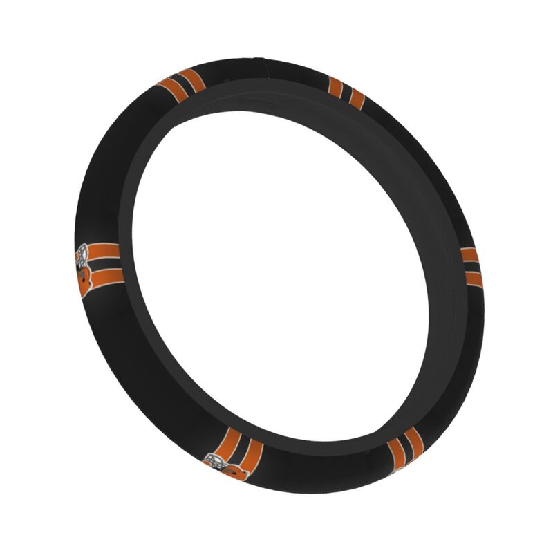 Cleveland Browns 2 Printed car anti-skid cover elastic steering wheel cover