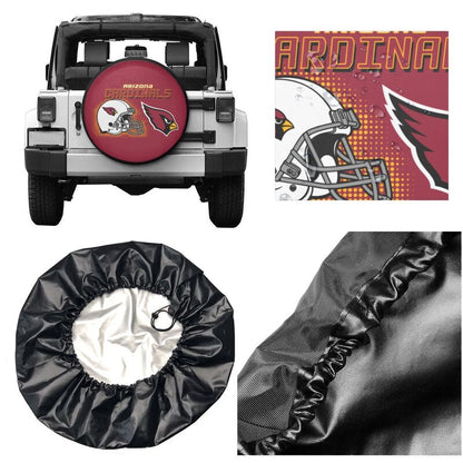 Arizona Cardinals Print car tire protection cover car spare tire dust protection covers