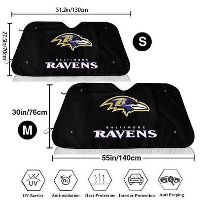 Baltimore Ravens Print suitable for front Car windshield sunshades Car windshield sunshades