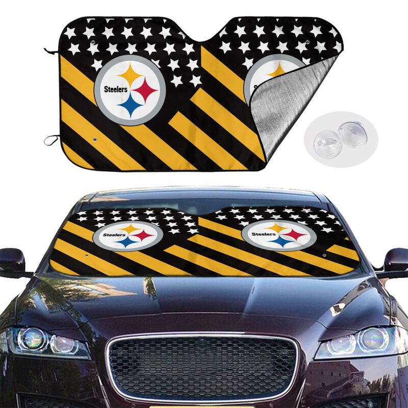 Pittsburgh Steelers 2 Printing Car windshield sunshades is suitable front windshield sunshades