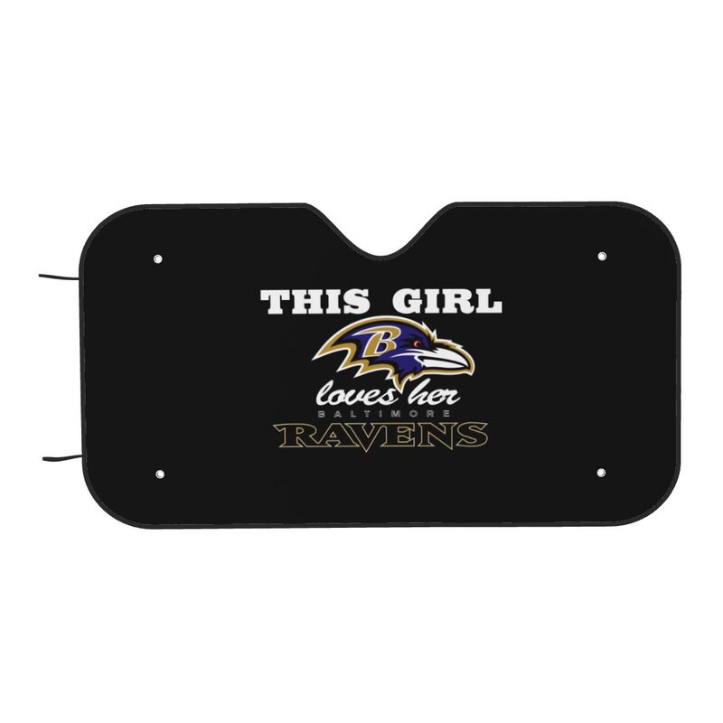 Baltimore Ravens Printing multi size car front windshield sunshade car windshield sunshade
