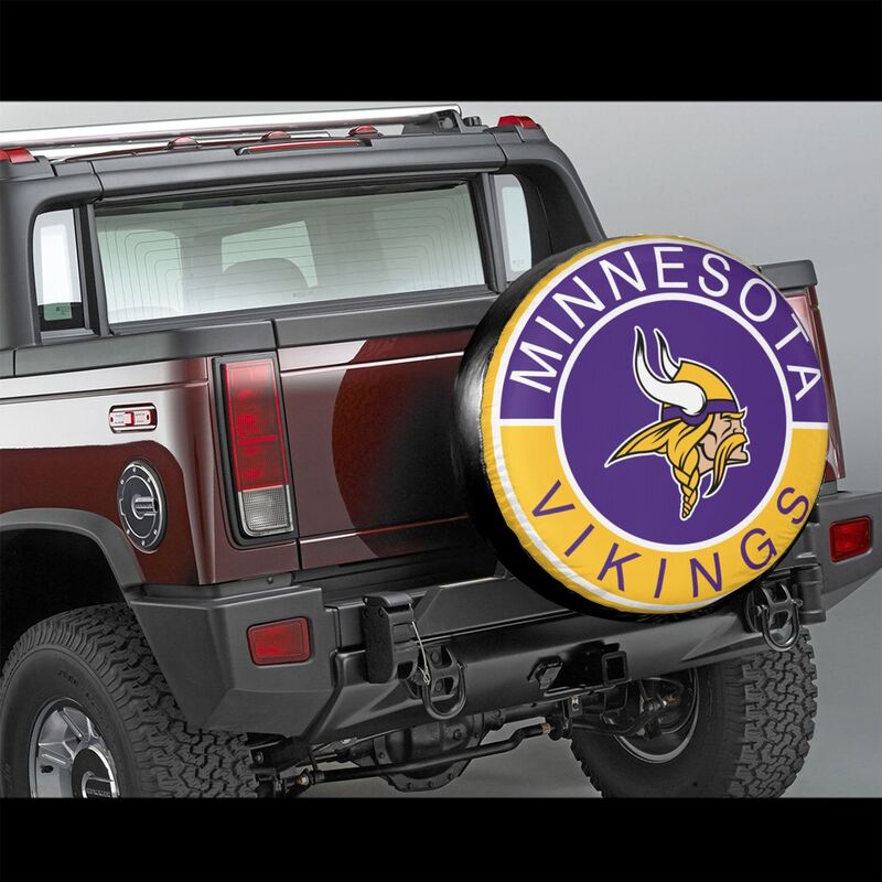 Minnesota Vikings Printed tire protection cover car spare tire dust protection covers