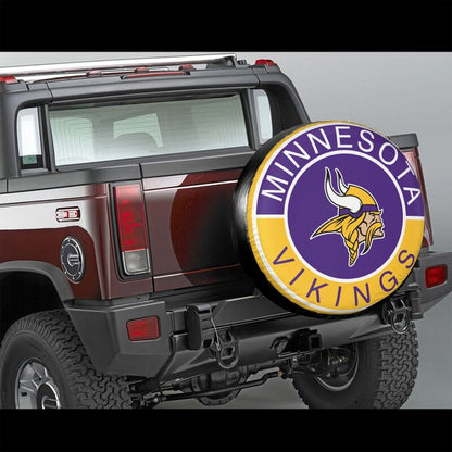 Minnesota Vikings Printed tire protection cover car spare tire dust protection covers