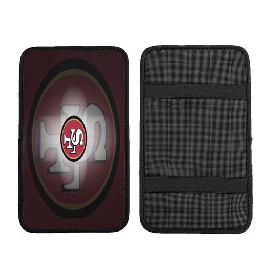 Car armrest box pad San Francisco 49ers Printed center armrest box pad protective pad
