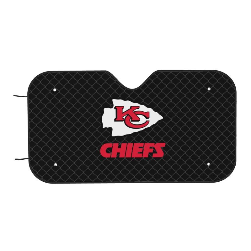 Kansas City Chiefs Print Car windshield sunshades is suitable front Car windshield sunshades