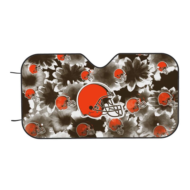 Cleveland Browns Printed multi size car front windshield sunshade car windshield sunshade