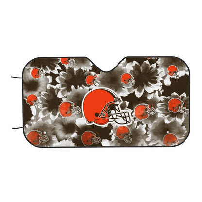 Cleveland Browns Printed multi size car front windshield sunshade car windshield sunshade