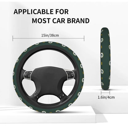 Green Bay Packers Printed car protective cover elastic steering wheel cover