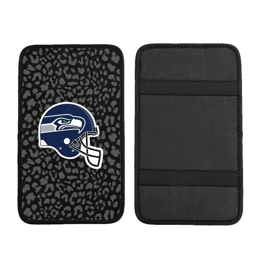 Seattle Seahawks 2 printed Car handrail box cushion Personalized car armrest cover