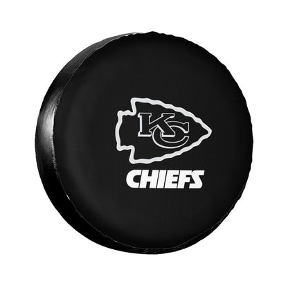 Kansas City Chiefs 4 Printing tire protection cover car sun protection tire protection covers