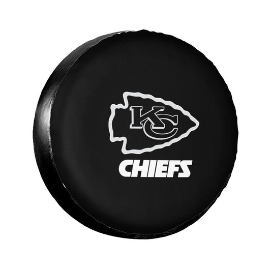 Kansas City Chiefs 4 Printing tire protection cover car sun protection tire protection covers