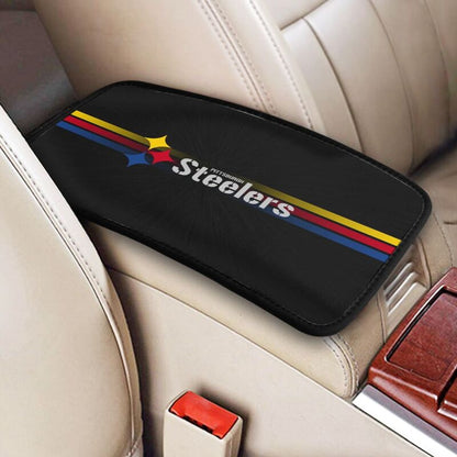 Car armrest box pad Pittsburgh Steelers Printed center armrest box pad protective pad