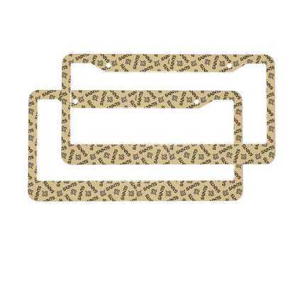 New Orleans Saints Print front rear license plate holder circular hole license plate holder (one pair)