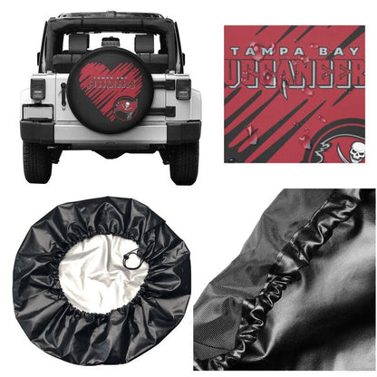 Tampa Bay Buccaneers Printed car spare tire dust protection cover tire protection cover