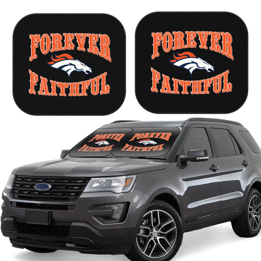 Denver Broncos Car front windshield sunshade UV resistant sunshade foldable
