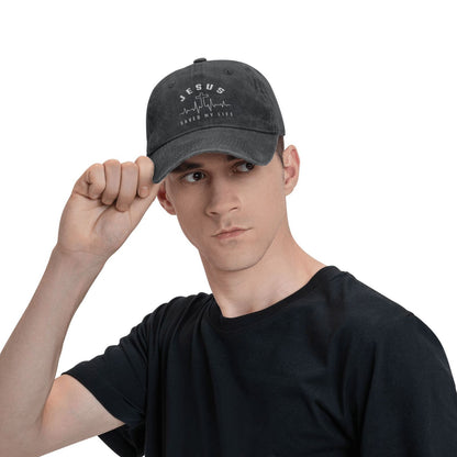 Jesus-Saved My Life Printed unisex baseball cap outdoor hats adjustable cap trucker gift hat